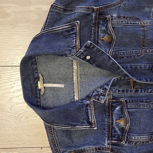 FREE PEOPLE Classic Girl-Next-Door Denim Jean Jacket Sz XS - Picture 2 of 9